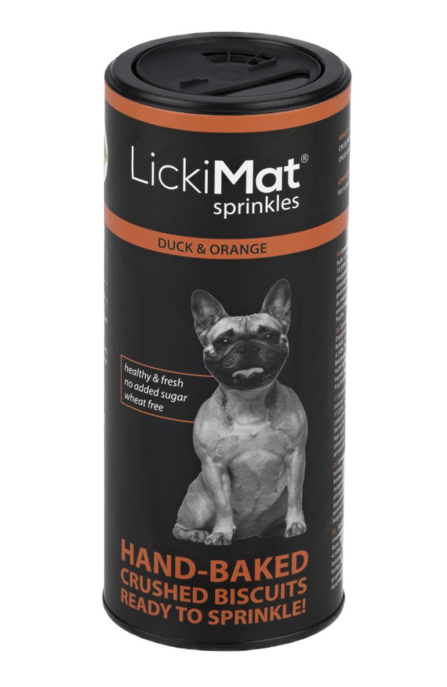Lickimat Sprinkles Duck & Orange Dog Treats 150g