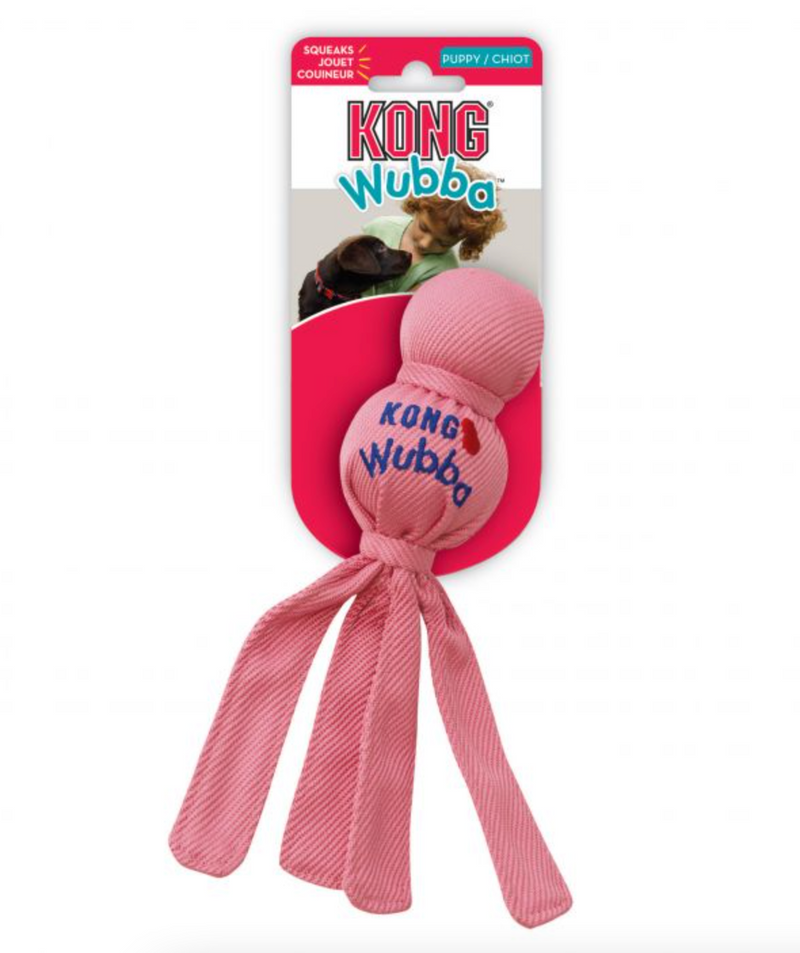 KONG Puppy Wubba Tug Toy (Assorted Colours)