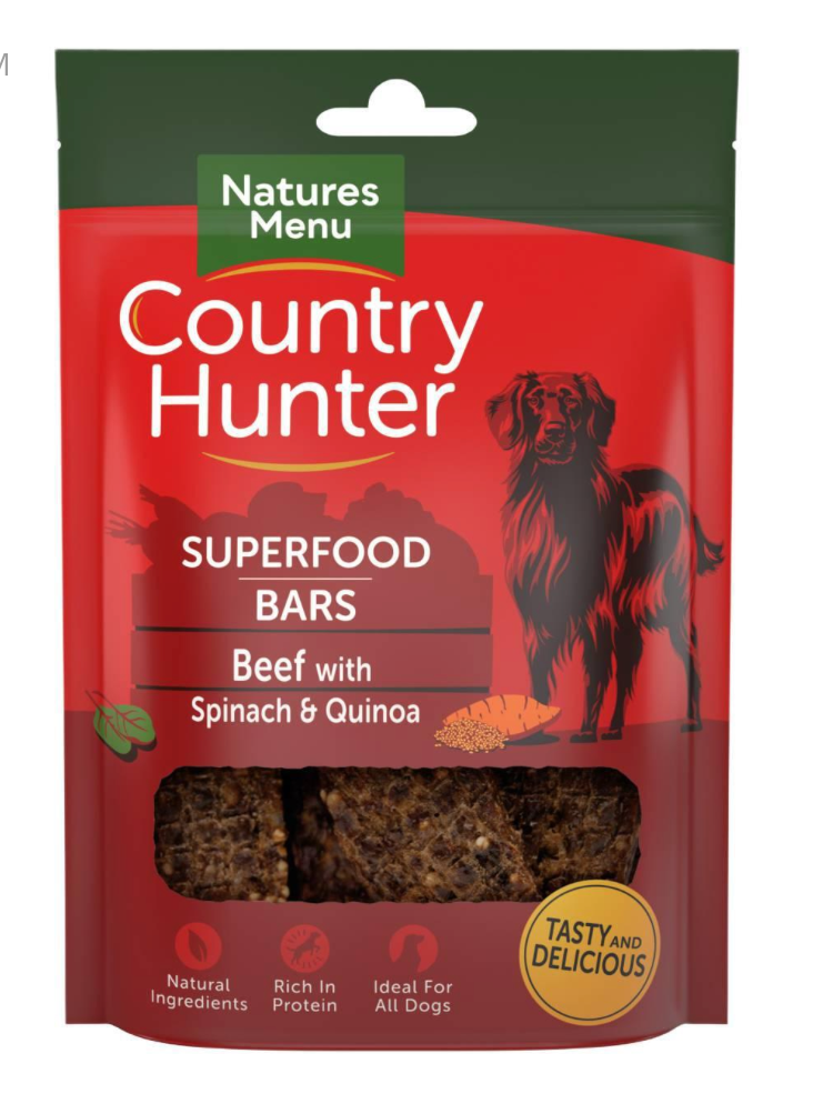 Natures Menu Superfood Bar Beef with Spinach & Quinoa 100g