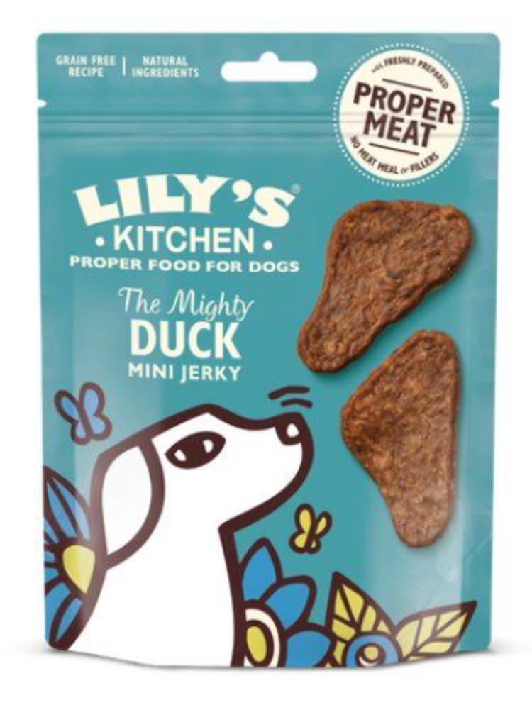 Lily's Kitchen Dog Treats The Mighty Duck Mini Jerky 70g