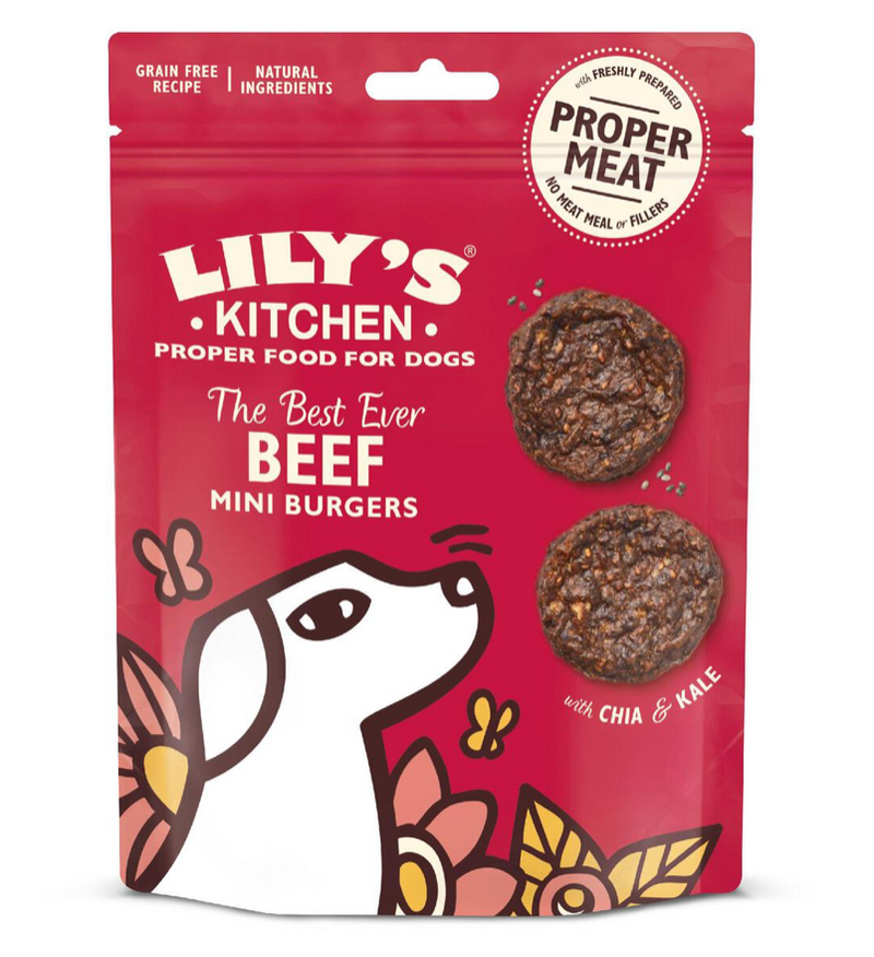 Lily's Kitchen The Best Ever Beef Mini Burgers for Dogs 70g