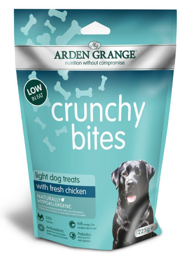 Arden Grange Crunchy Bites Light Dog Treats 225g