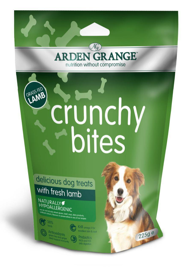 Arden Grange Crunchy Bites Lamb Dog Treats 225g