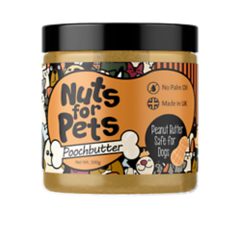 Nuts for Pets Poochbutter, Peanut Butter for Dogs, 100% Natural, Made in UK 300g