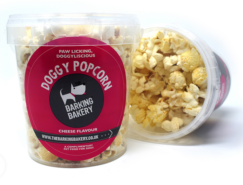 The Barking Bakery Doggy Cheesey Pupcorn Tub
