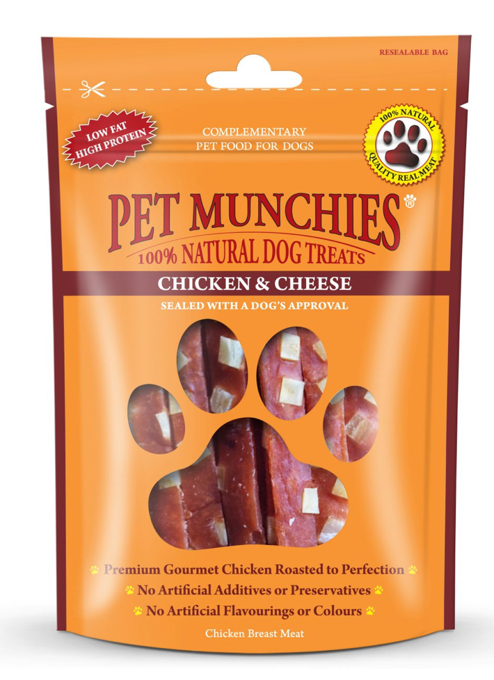 Pet Munchies Chicken and Cheese 100g