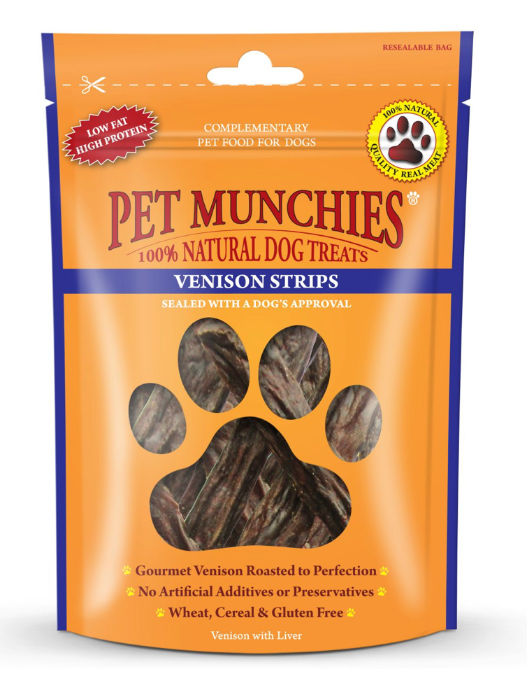 Pet Munchies Venison Strips 75g