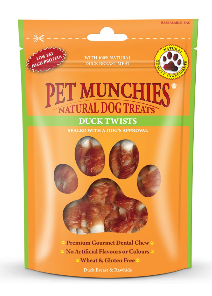 Pet Munchies Duck Twists 80g