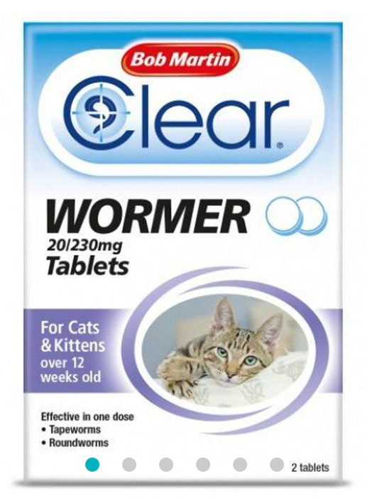 Bob Martin Clear Wormer for Cats (2pk)