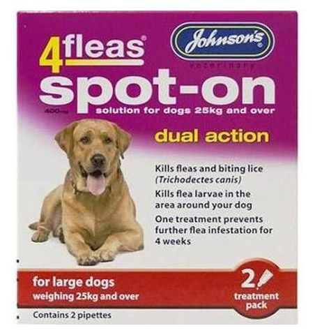 Johnson's 4fleas Spot On Dual Action for Large Dogs (2pk)