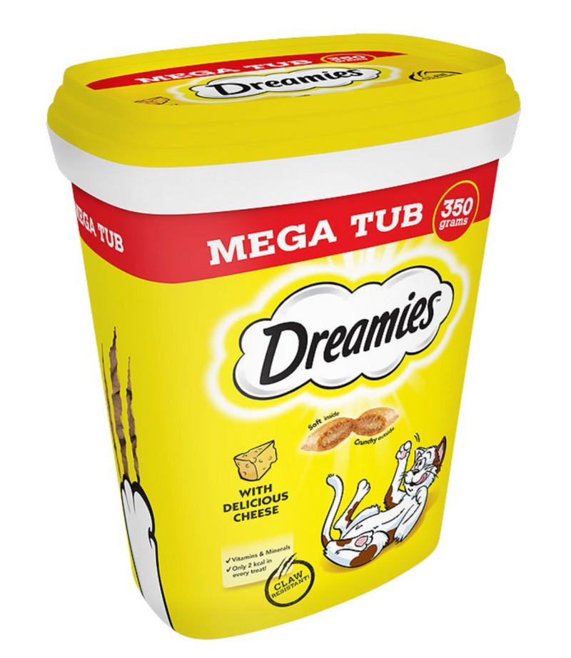 Dreamies Cat Treats Mega Tub - Cheese 350g