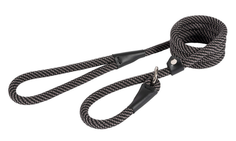Ancol Heritage Nylon Rope Lead Black/Grey 12mm x 150mm