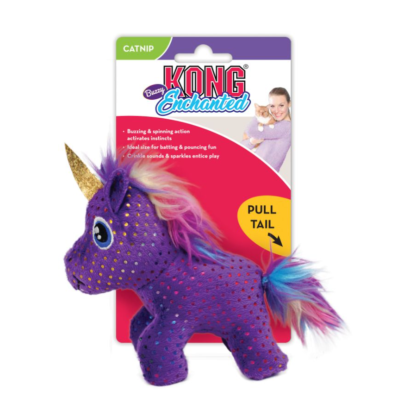 KONG Enchanted Buzzy Unicorn