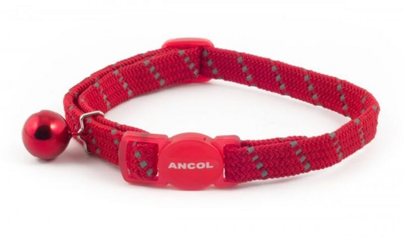 Ancol Collar Cat Reflective Red 20-30cm