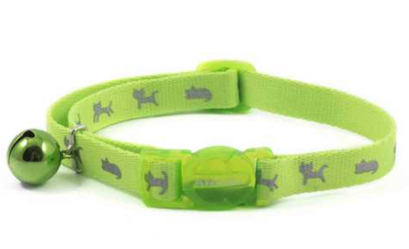 Ancol Hi-Vis Kitten Collar - Green - 15-22cm