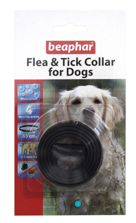 Beaphar Plastic Flea & Tick Collar for Dogs
