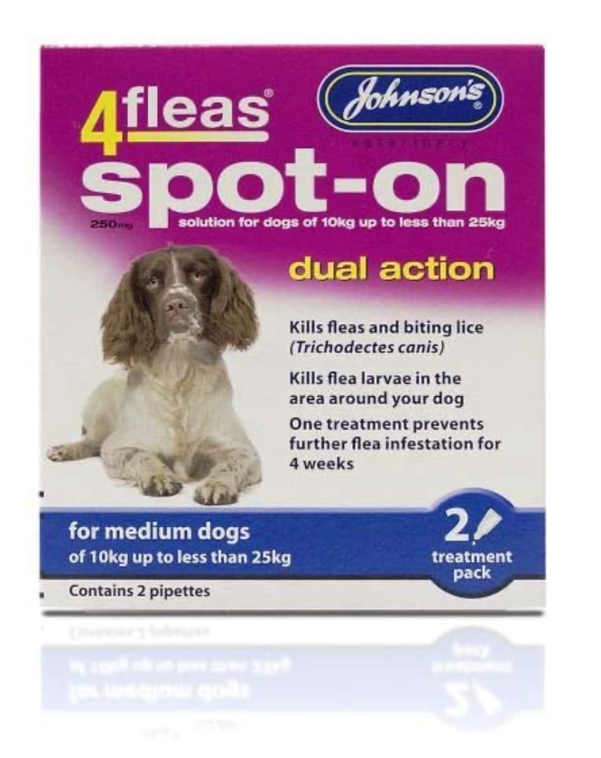 Johnson's 4Fleas Spot-On for Medium Dogs