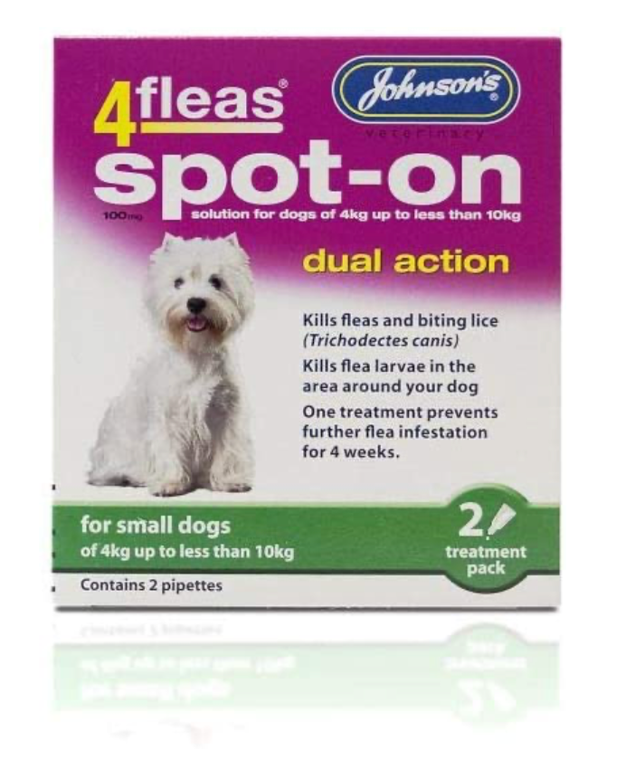 Johnson's 4Fleas Spot On Dual Action for Small Dogs