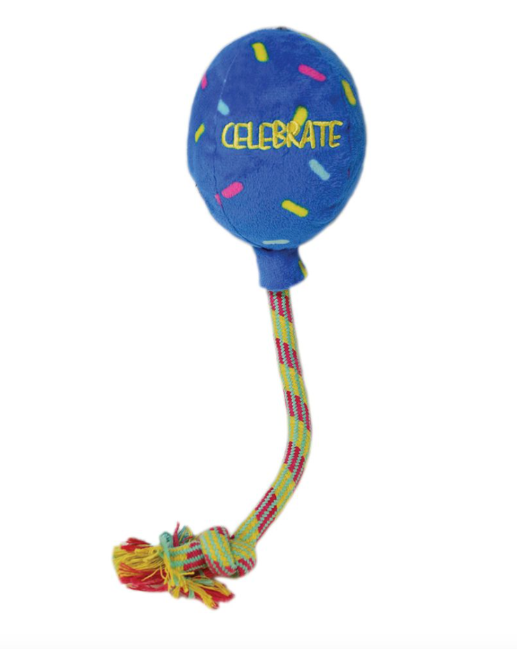 KONG Occasions Birthday Balloon Blue