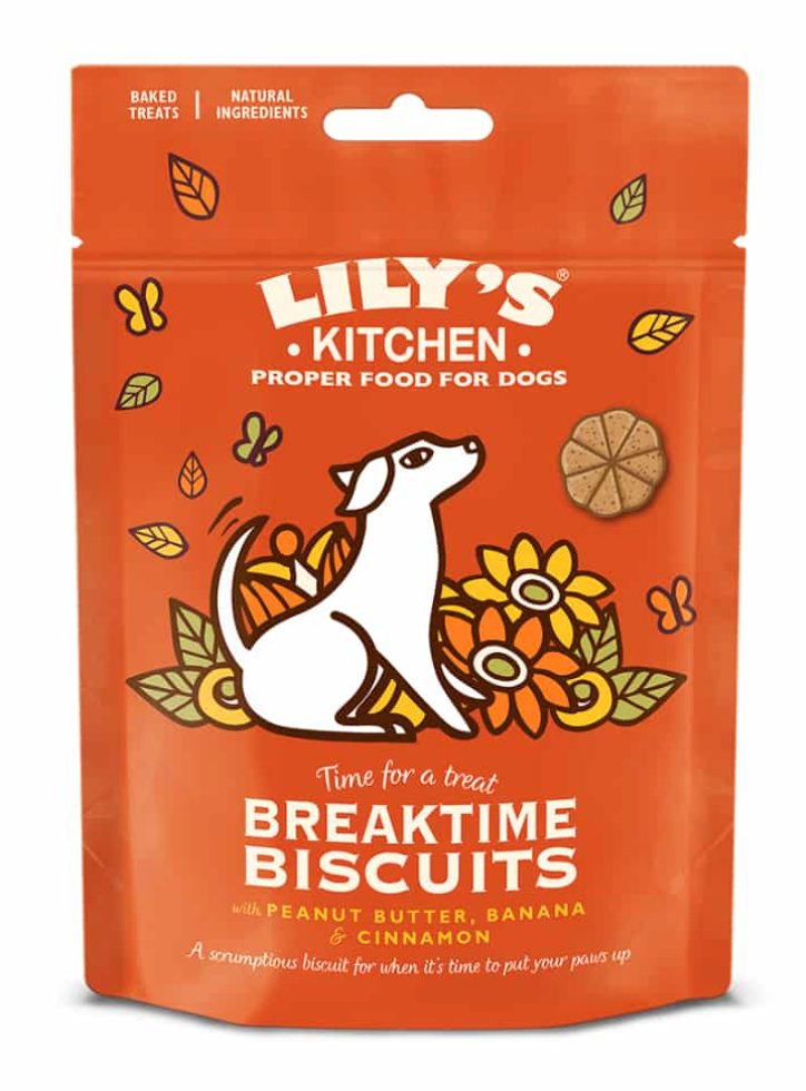 Lily's Kitchen Breaktime Biscuits with Peanut Butter, Banana & Cinnamon