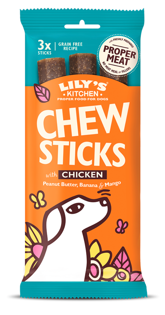 Lily's Kitchen Adult Dog Chew Sticks Chicken, 120g