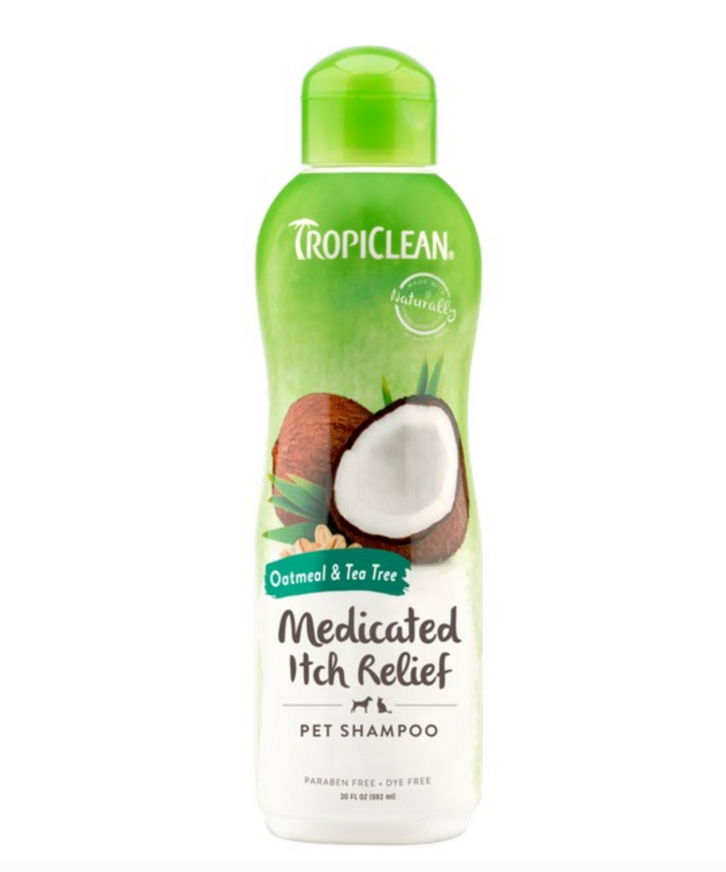 TropiClean Oatmeal and Tea Tree Itch Relief Medicated Shampoo 592ml