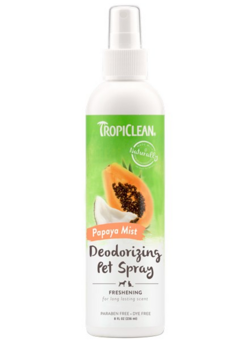 TropiClean Papaya Mist Deodorant Spray 236ml
