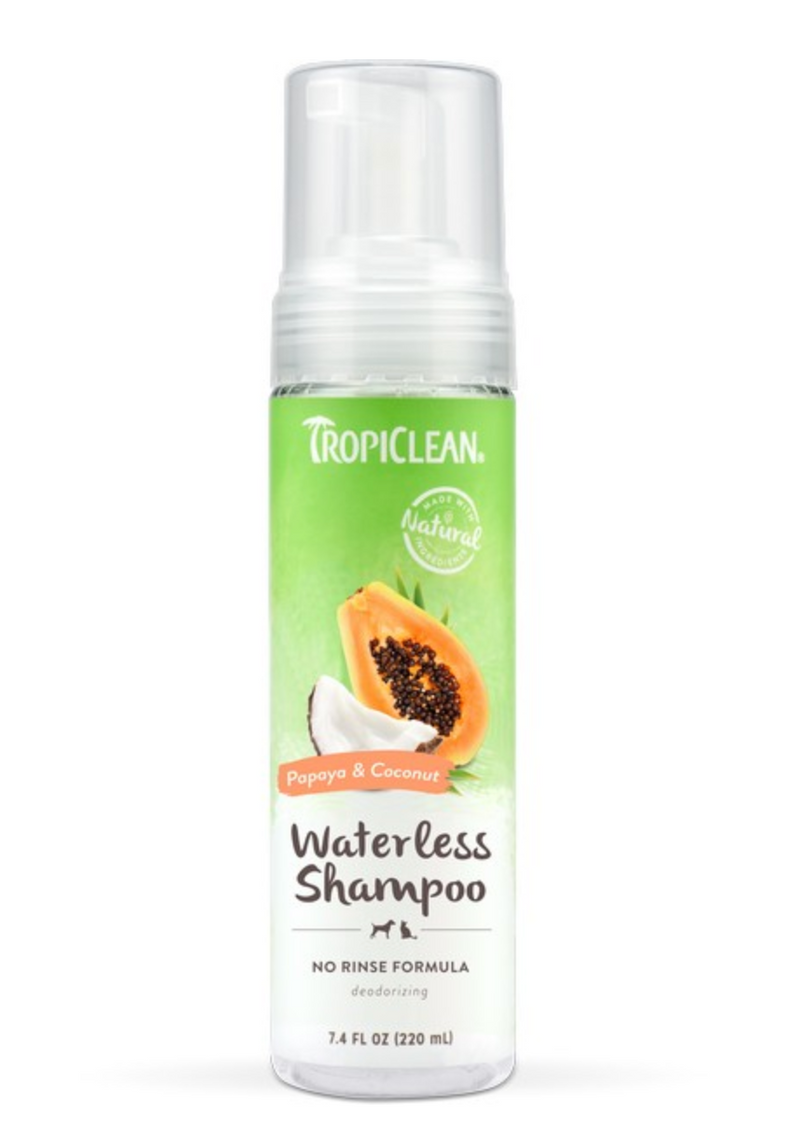 Tropiclean Waterless Shampoo Papaya and Coconut 220ml