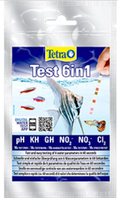 Tetra 6in1 Water Test Strips Coldwater Temperate and Tropical Aquarium 25 Pack
