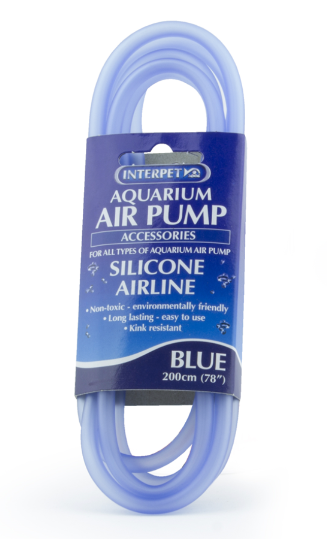 Interpet Blue Silicone Airline, 2m