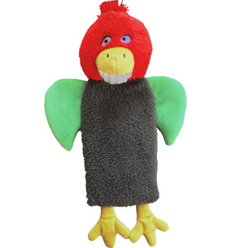 Christmas Stuffed Turkey Head Crinkle Squeaky Dog Toy